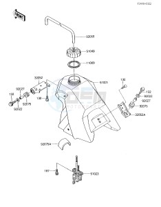 KXT 250 B [TECATE] (B1) [TECATE] drawing FUEL TANK