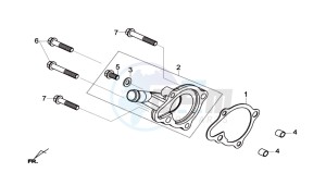 GTS 125I drawing WATERPOMP COVER