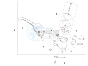 V9 Roamer 850 (APAC) drawing Pomp voorrem