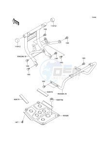 KLF 250 A [BAYOU 250] (A6F-A9F) A6F drawing GUARD-- S- -