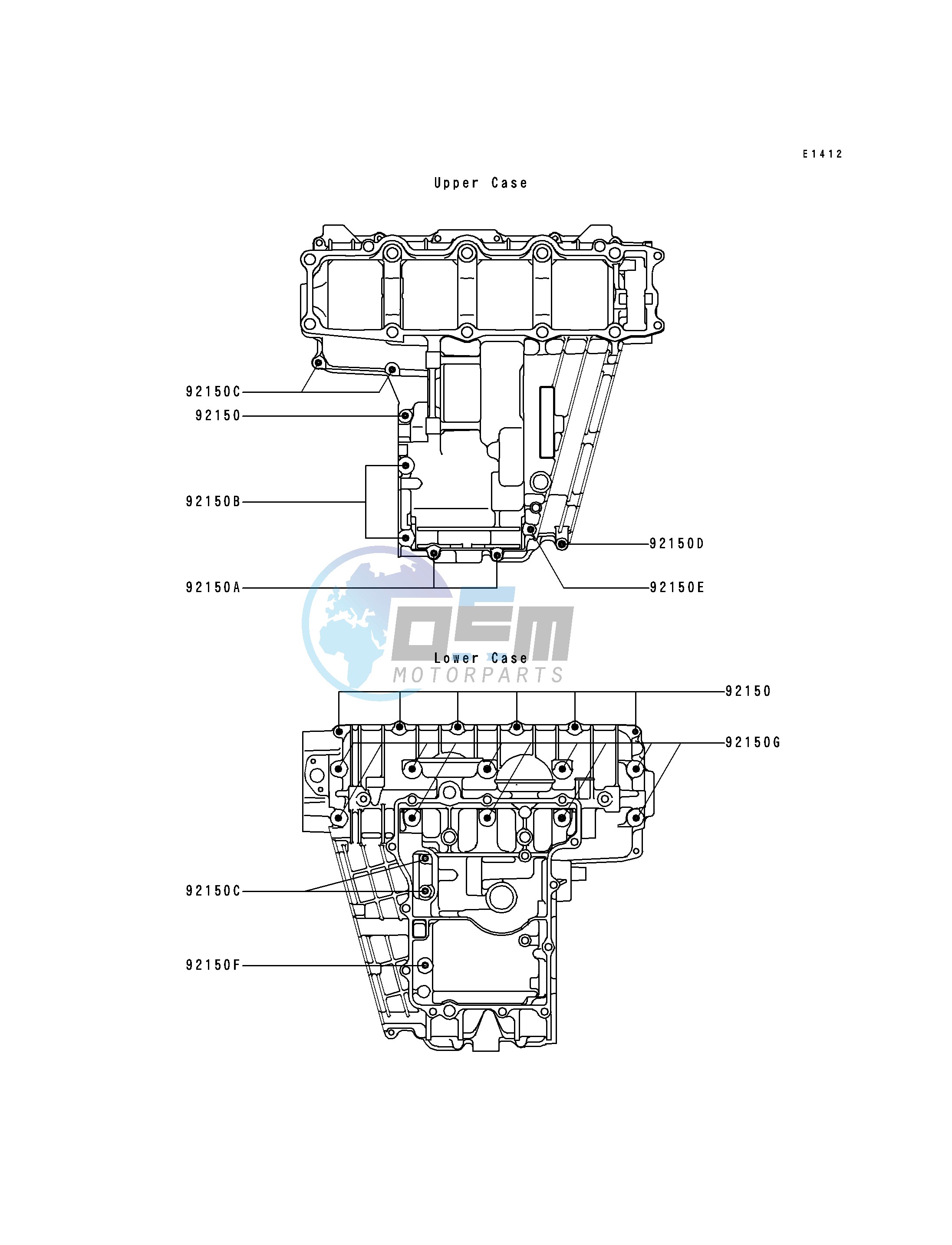 CRANKCASE BOLT PATTERN