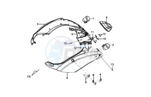 MIO 100 drawing COWLING / TAIL LIGHT