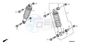 TRX250XA Australia - (U) drawing FRONT CUSHION