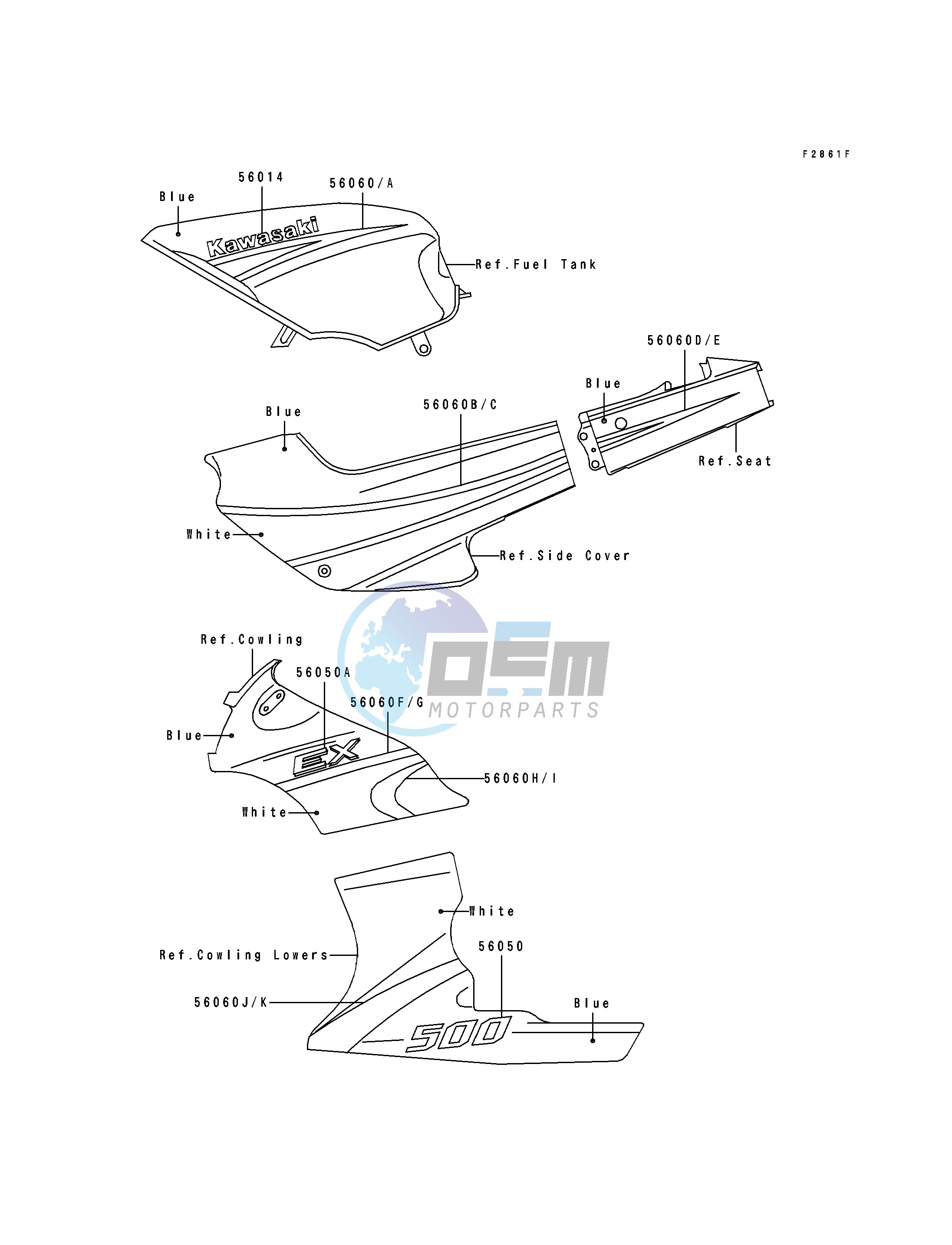 DECALS-- EX500-A7- --- BLUE_WHITE- -