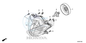 SH125DSE SH125DS UK - (E) drawing HEADLIGHT