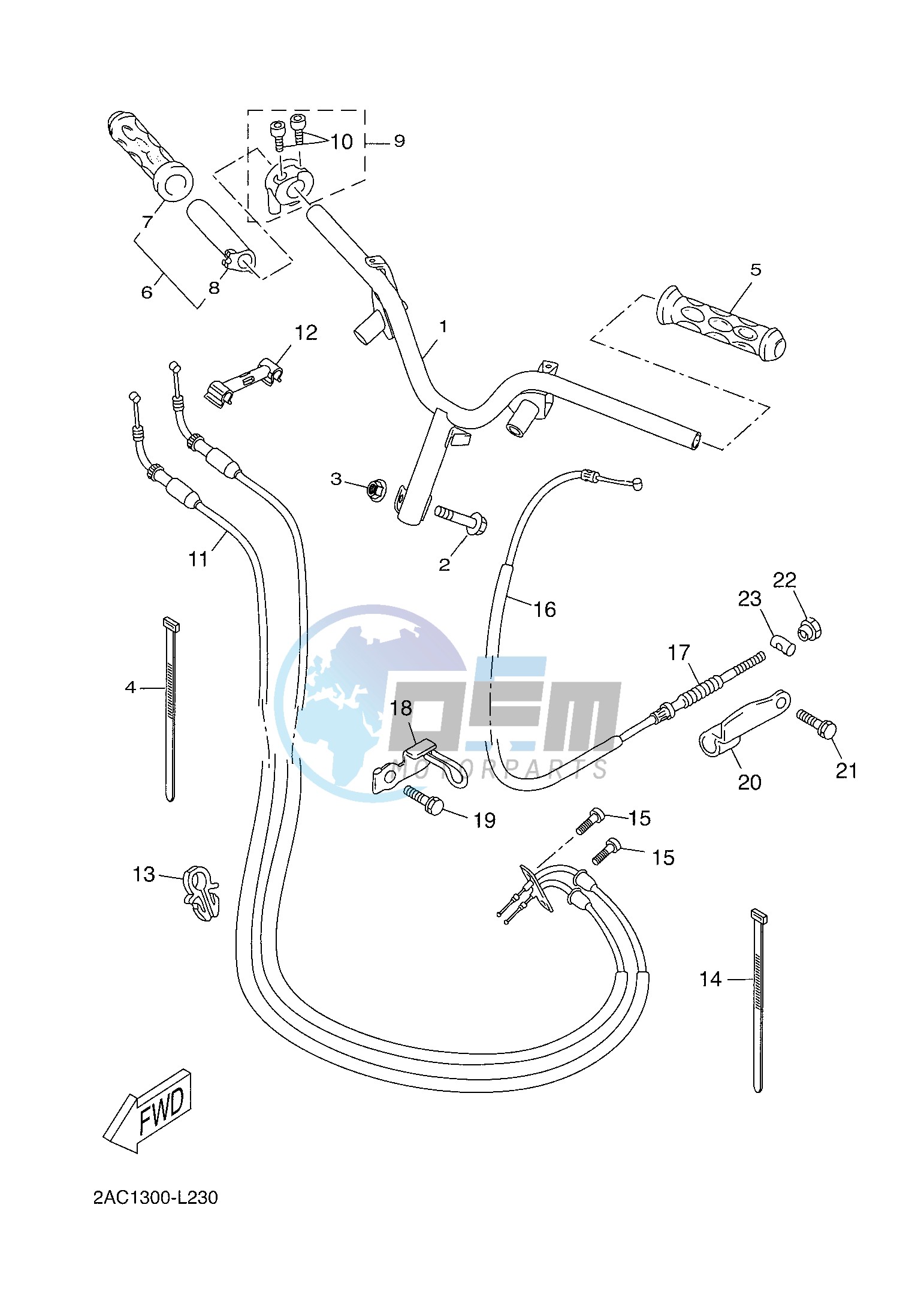 STEERING HANDLE & CABLE