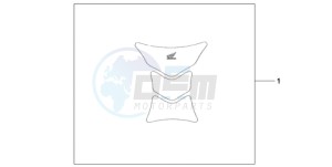 CBR1000RR9 UK - (E / MKH MME TRI) drawing TANK PAD