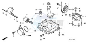 CB1000RC drawing OIL PAN/ OIL PUMP