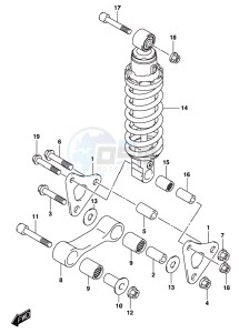 GSX-S1000 A drawing REAR CUSHION LEVER