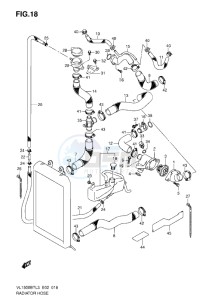 VL1500 BT drawing RADIATOR HOSE