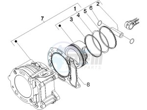 Granturismo 125 L Potenziato UK drawing Cylinder - piston - wrist pin unit