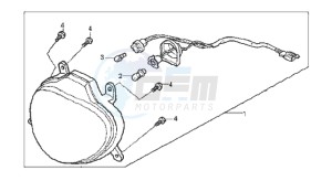 MEGALO 125 E2 drawing HEAD LAMP COMPLETE