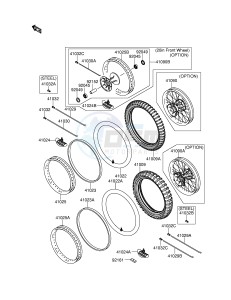 RM-Z250 (E28) drawing WHEELS TIRES