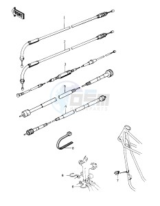 KZ 1000 C [POLICE 1000] (C2-C4) [POLICE 1000] drawing CABLES -- 79-81 C2_C3_C4- -