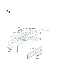 KAF 300 C [MULE 550] (C1-C5) [MULE 550] drawing DECALS-- RED- --- KAF300-C1_C2- -