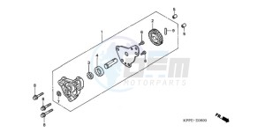 CBR125RW9 UK - (E) drawing OIL PUMP