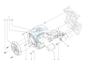 LXV 150 (NAFTA) drawing Flywheel magneto cover - Oil filter