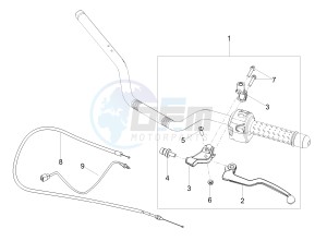 V7 III Anniversario 750 e4 (EMEA) drawing Clutch control