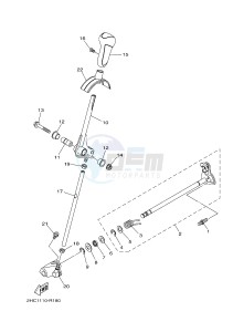 YXZ1000E YXZ10YMXH YXZ1000R EPS (2HCC) drawing SHIFT SHAFT