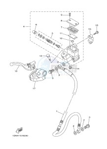 YZ85 YZ85LW (1SN4 1SN6 1SP4 1SP6) drawing FRONT MASTER CYLINDER