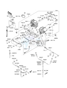 KRF 750 F [TERYX 750 4X4 NRA OUTDOORS] (F8F) F8F drawing CARBURETOR