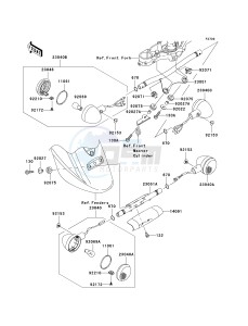 VN 1600 A [VULCAN 1600 CLASSIC] (A6F-A8FA) A8FA drawing TURN SIGNALS