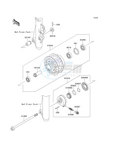 AN 112 D (D6F-D7F) D7F drawing FRONT HUB