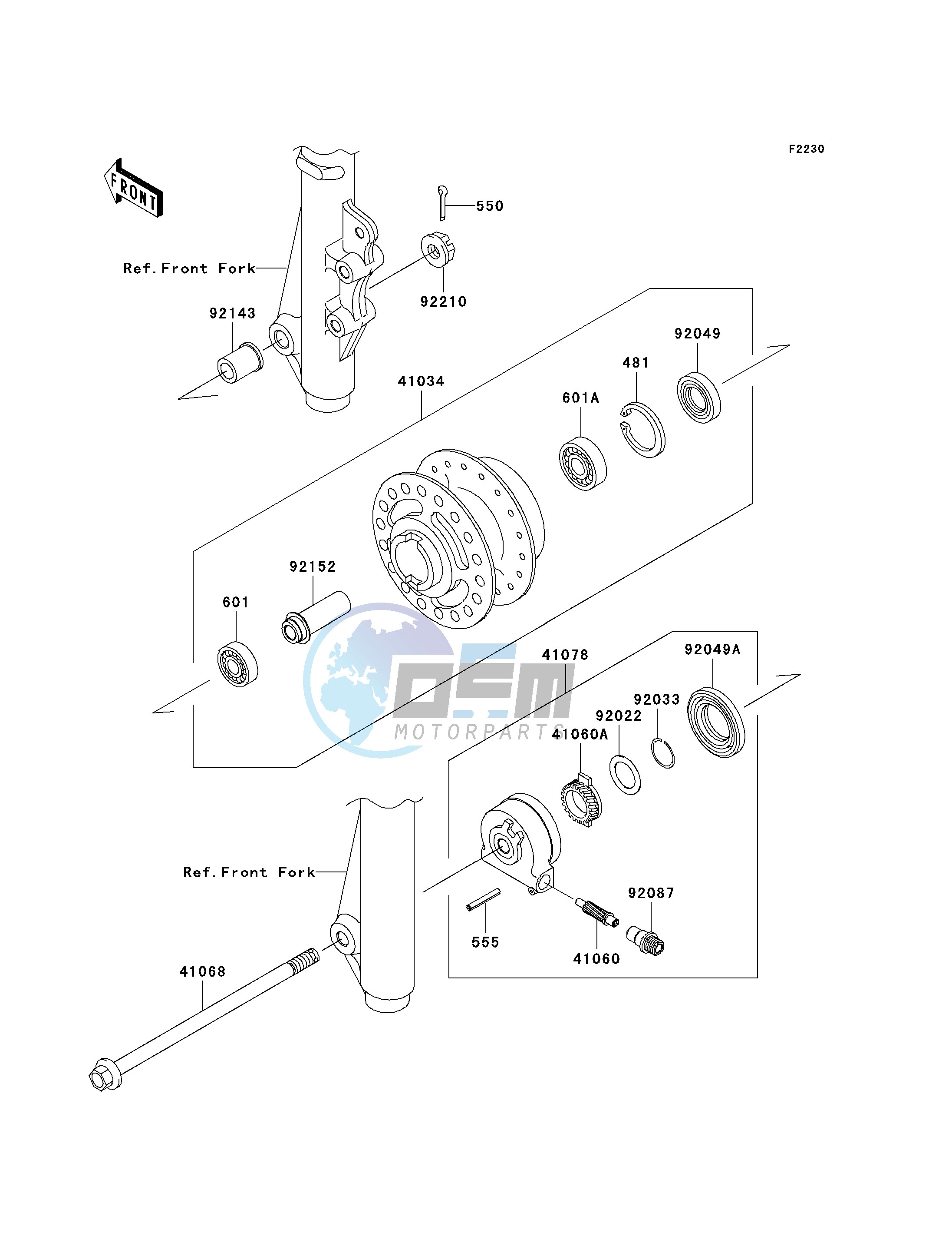 FRONT HUB