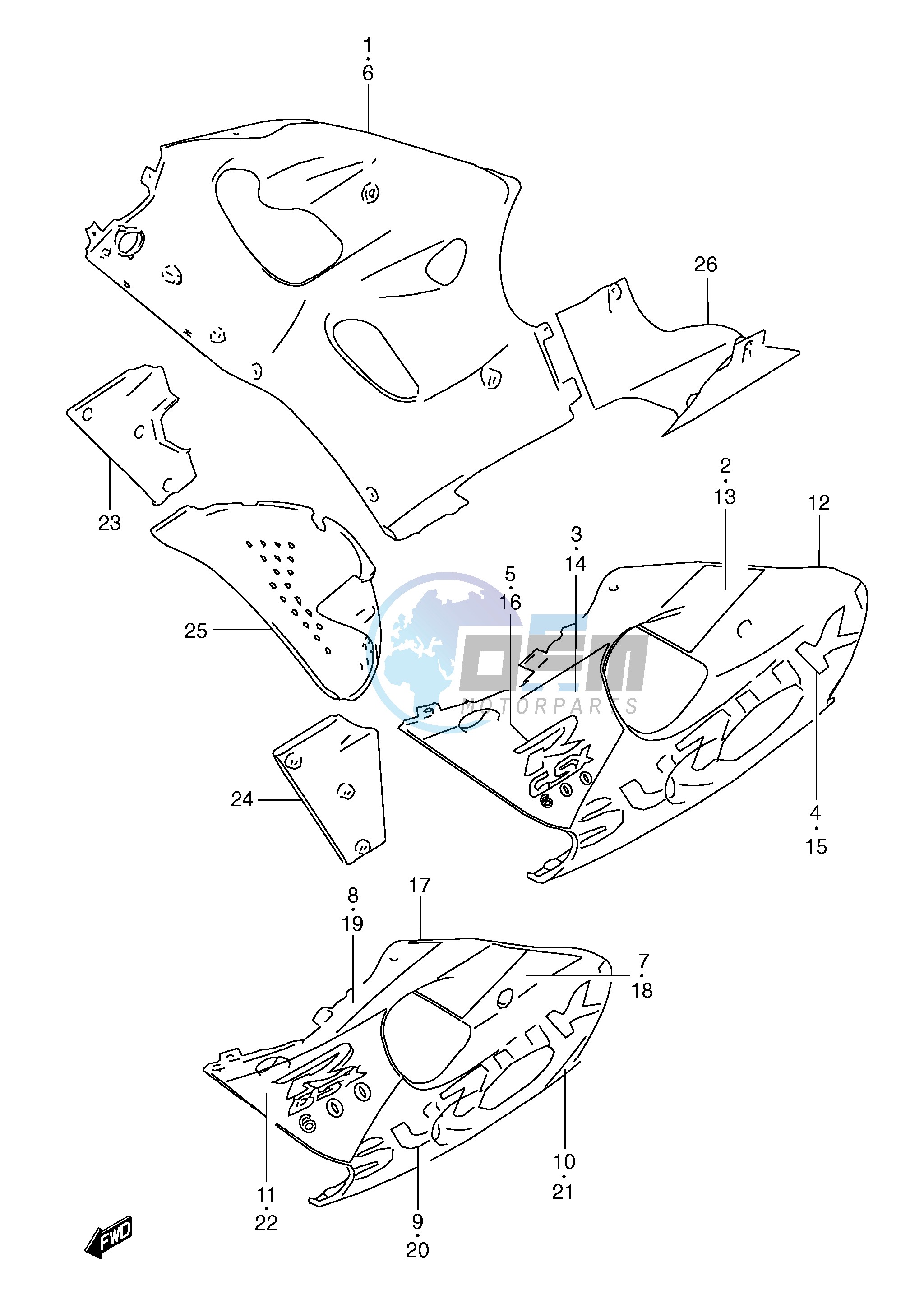 UNDER COWLING BODY (MODEL W)