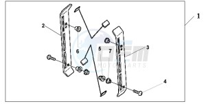 VT1100C2 drawing RADIATOR COVER