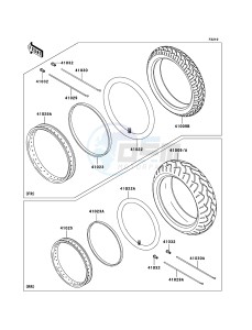 ELIMINATOR 125 BN125A6F GB XX (EU ME A(FRICA) drawing Tires