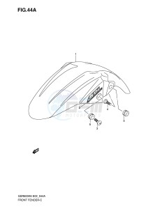 GSR600 (E2) drawing FRONT FENDER (GSR600AK7 UAK7)