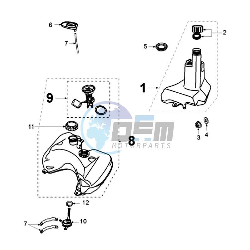 TANK AND FUEL PUMP