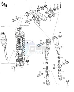 KX 125 A [KX125] (A6) [KX125] drawing REAR SUSPENSION_SHOCK ABSORBER -- 80 A6- -