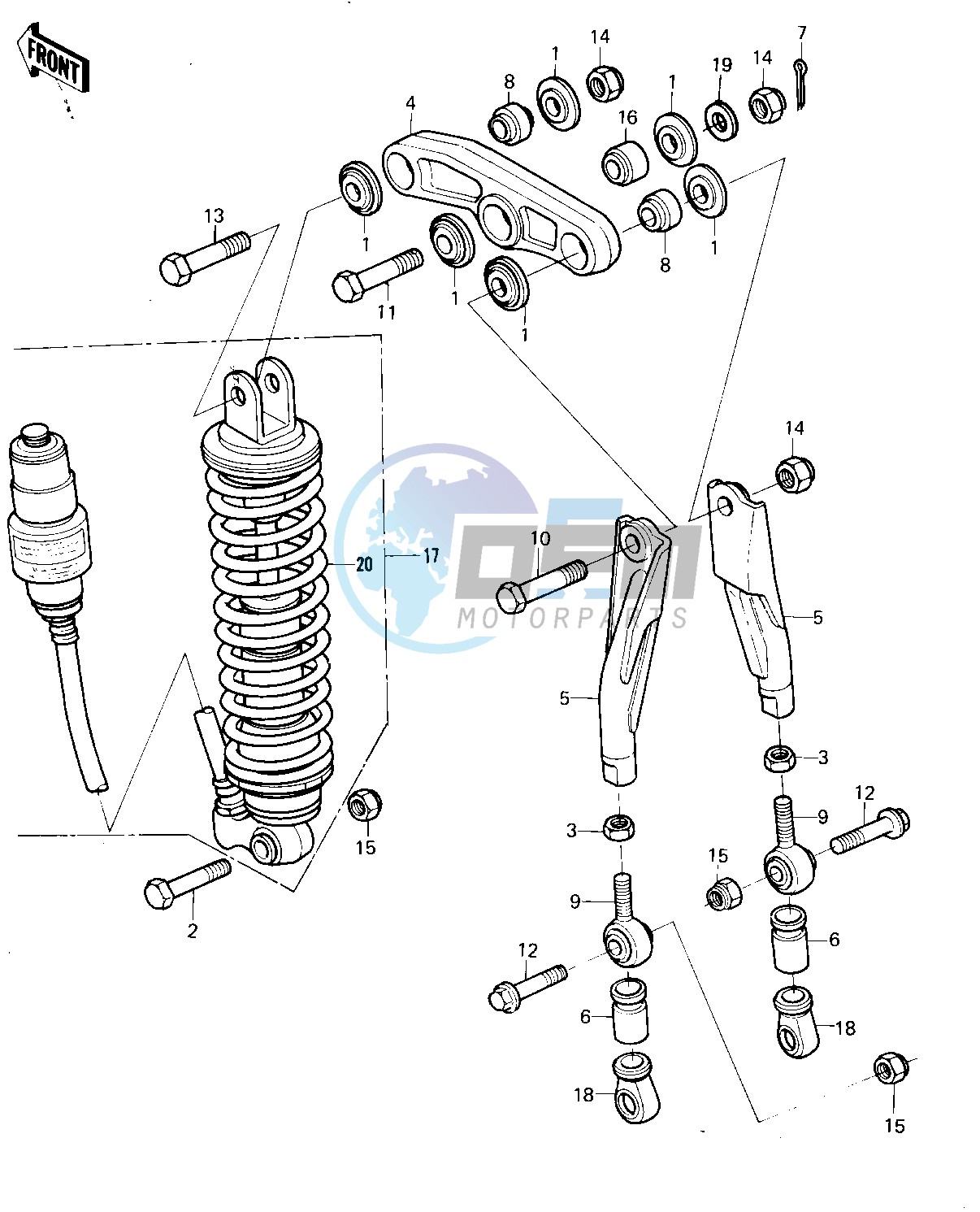 REAR SUSPENSION_SHOCK ABSORBER -- 80 A6- -