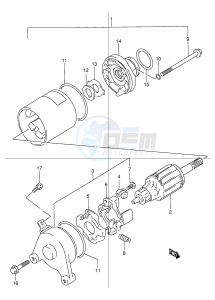 TU125 (E2) drawing STARTING MOTOR