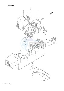 TS200R (E4) drawing REAR COMBINATION LAMP