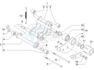 Runner 125 VX 4t SC e3 (UK) UK drawing Swinging arm