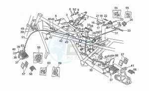 GT 1000 drawing Front lh/rear brake system