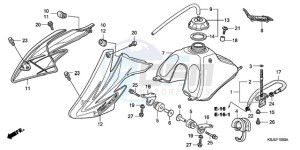 CRF80F9 Mexico - (MX) drawing FUEL TANK