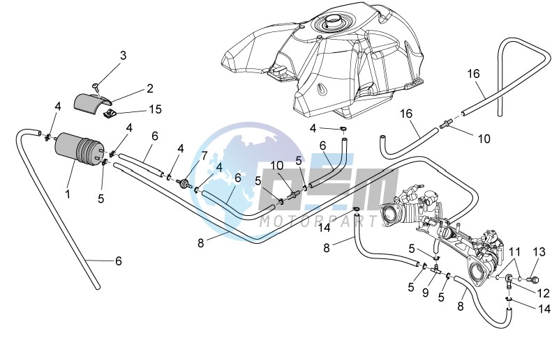 Fuel vapour recover system