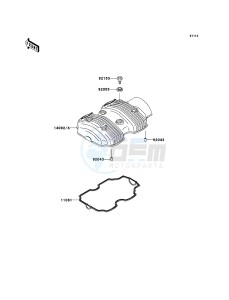 W800 EJ800AEF GB XX (EU ME A(FRICA) drawing Cylinder Head Cover