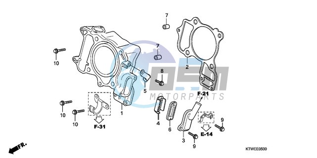 CYLINDER/REED VALVE