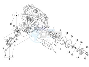 MP3 250 ie mic (USA) MP3 250 ie mic (China) USA drawing Camshaft - Rocking levers support unit