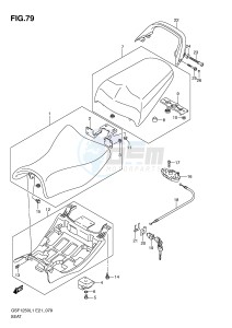 GSF1250 (E21) Bandit drawing SEAT