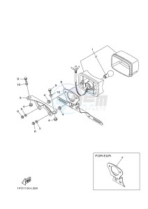 YFZ450 YFZ450B (1PD2 1PD3 1PD1) drawing TAILLIGHT