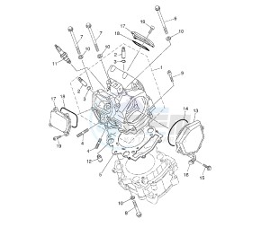 XT Z TENERE 660 drawing CYLINDER HEAD