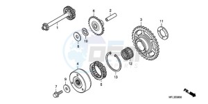 CBR1000RA9 France - (F / ABS CMF HRC MKH) drawing STARTING CLUTCH