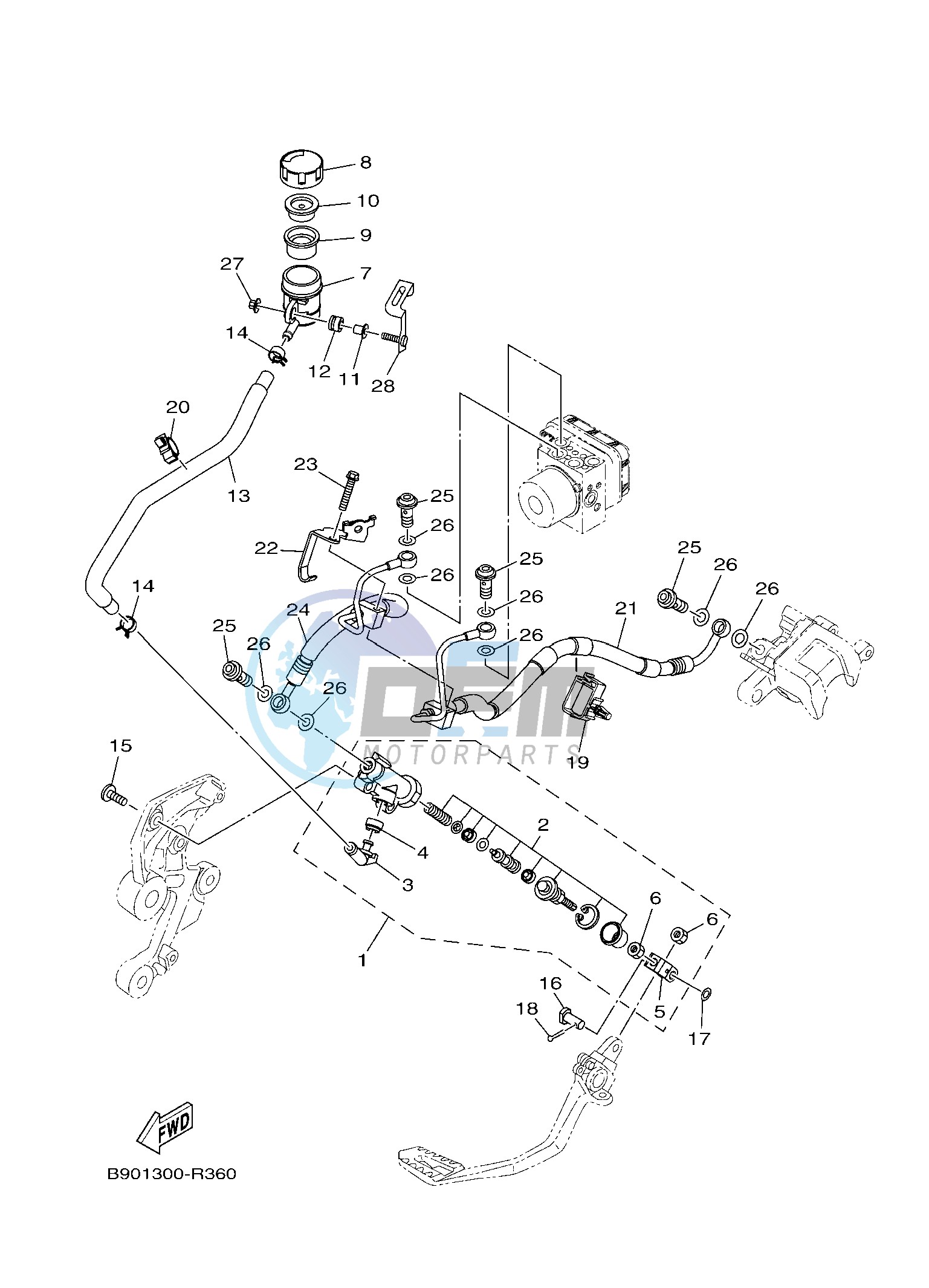 REAR MASTER CYLINDER