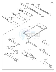 JET SKI STX-15F JT1500AJF EU drawing Owner's Tools